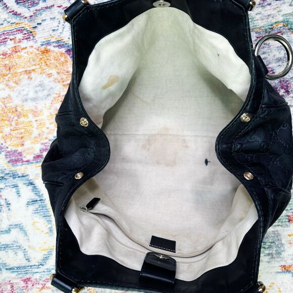 Gucci Sukey Tote Guccissima Black - Picture 12 of 15